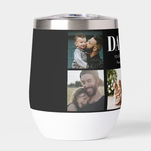 Daddy Vatertag Foto Collage Custom (Vorderseite)