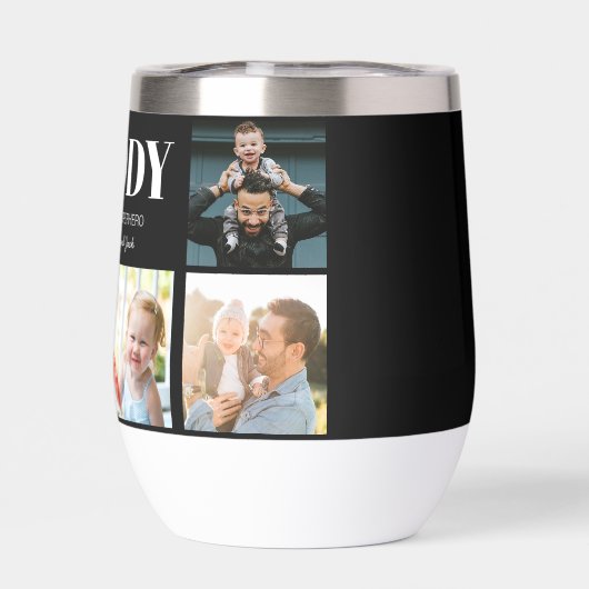 Daddy Vatertag Foto Collage Custom (Rückseite)