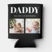 Daddy Vatertag Foto Collage Custom Dosenkühler (Vorderseite)