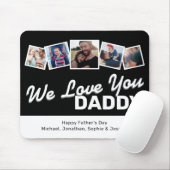 Daddy Vatertag Foto Collage Mousepad (Mit Mouse)