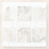 "Daddy" Vatertag Kinder Foto Collage Untersetzer (Rückseite)