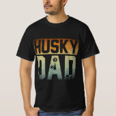 Daddy Vathers Day Pet Husky Vater Dog Lover Sibiri T-Shirt (Vorderseite)