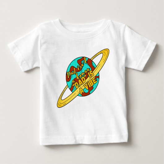Daddy Vibe Baby T-shirt (Vorderseite)