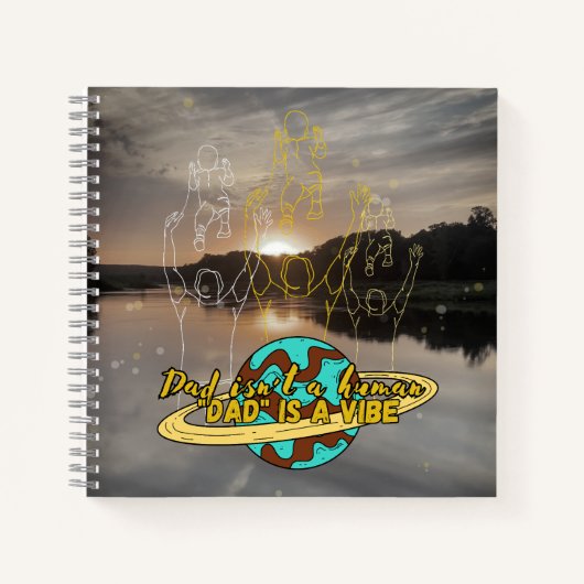 Daddy, vibe Burp Cloth Notizblock (Vorderseite)