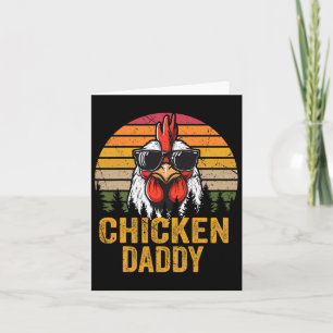 Daddy Vintag Rooster For Vater Bauer Vathage Day Karte
