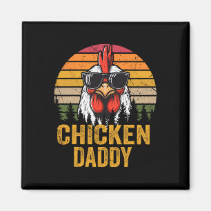 Daddy Vintag Rooster For Vater Bauer Vathage Day Magnet