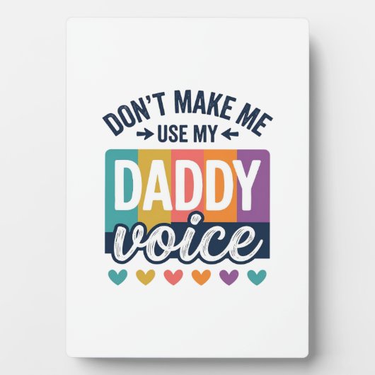Daddy Voice Vintage Pride Shirt Design_1 Fotoplatte (Vorderseite)