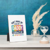 Daddy Voice Vintage Pride Shirt Design_1 Fotoplatte (Seite)