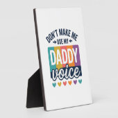 Daddy Voice Vintage Pride Shirt Design_1 Fotoplatte (Seite)
