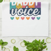 Daddy Voice Vintage Pride Shirt Design_1 Geschirrtuch (Gefaltet)