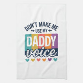 Daddy Voice Vintage Pride Shirt Design_1 Geschirrtuch (Vertikal)