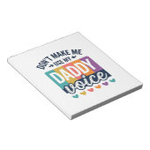 Daddy Voice Vintage Pride Shirt Design_1 Notizblock (angewinkelt)