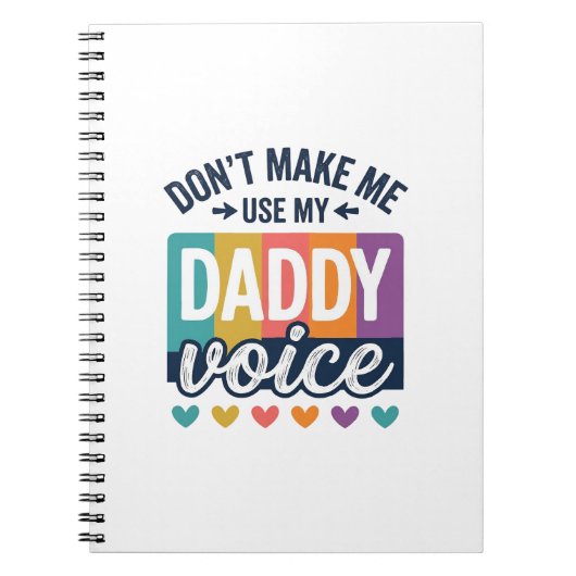Daddy Voice Vintage Pride Shirt Design_1 Notizblock (Vorderseite)
