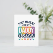 Daddy Voice Vintage Pride Shirt Design_1 Postkarte (Stehend Vorderseite)