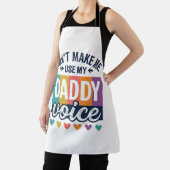Daddy Voice Vintage Pride Shirt Design_1 Schürze (InSitu)