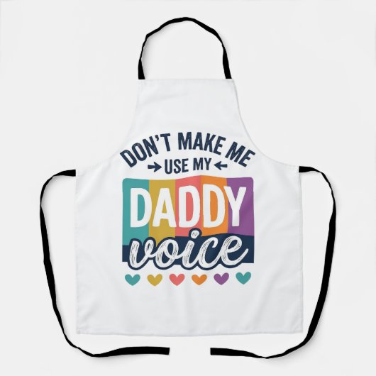 Daddy Voice Vintage Pride Shirt Design_1 Schürze (Vorderseite)