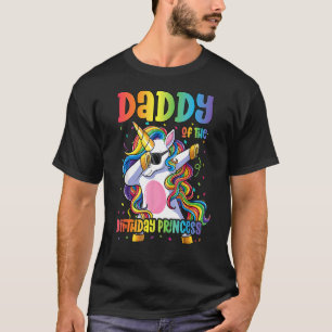 Daddy von der Geburtstagsprinzessin Dabbing Unicor T-Shirt