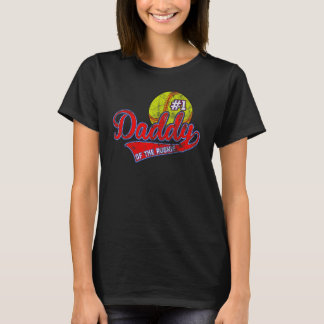 Daddy von Rookie 1. GeburtstagsSoftball Themenspie T-Shirt
