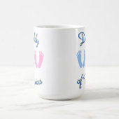 Daddy von Twins Footprints Kaffeetasse (Mittel)