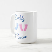 Daddy von Twins Footprints Kaffeetasse (Vorderseite Links)