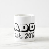 Daddy w/Customizable Date Coffee Tasse (Mittel)