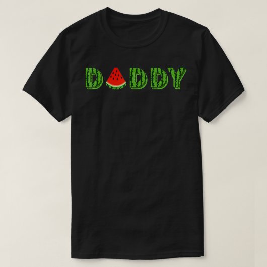 Daddy Watermelon Funny Summer Melon Frucht Cool T-Shirt (Design vorne)
