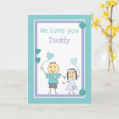 Daddy We Liebe Sie Geburtstagsgrüße Karte (Gelbe Blume)