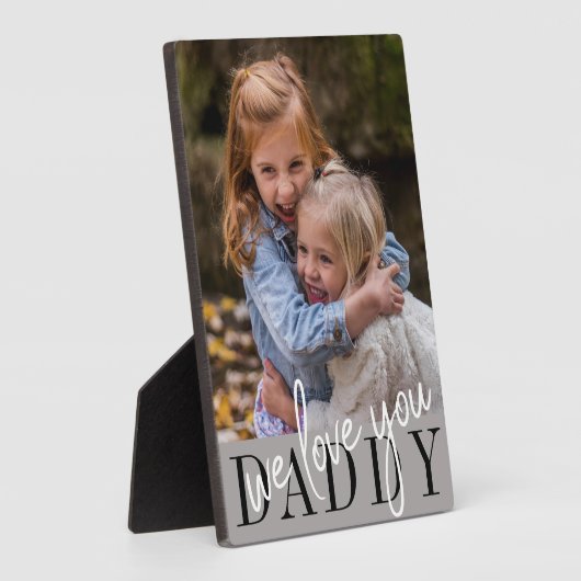 Daddy We Liebe Sie maßgeschneidertes Foto Fotoplatte (Seite)