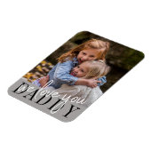 Daddy We Liebe Sie maßgeschneidertes Foto Magnet (Linke Seite)