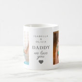 Daddy We Liebe You 2 Kids Foto Kaffeetasse (Mittel)