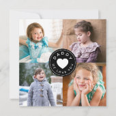 Daddy We Liebe You 4 Collage Card (Vorderseite)