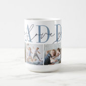 Daddy We Liebe You 4 Foto Collage Kaffeetasse (Mittel)
