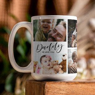 Daddy We Liebe You Foto Collage Kaffeetasse