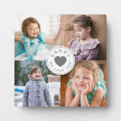 Daddy We Liebe You Kids 4 Foto Collage Fotoplatte (Vorderseite)