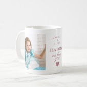 Daddy We Liebe You / Niedlich 2 Fotos Kaffeetasse (Vorderseite Links)