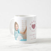 Daddy We Liebe You Niedlich Pink Heart 2 Foto Kaffeetasse (Vorderseite Links)