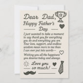 Daddy Whale Fishing Reel Cooler Vater Vathers Day Einladung (Rückseite)