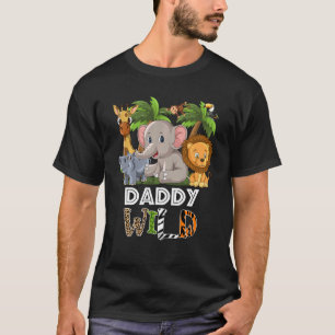 Daddy Wild Zoo Thema Geburtstag Safari Jungle Matc T-Shirt