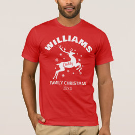 Daddy Winter Reindeer T - Shirt