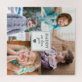 Daddy Wir Liebe Sie 4 Kinder FotoCollage Puzzle (Horizontal)