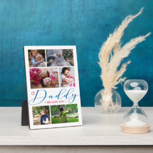 Daddy wir Liebe Sie FotoCollage Fotoplatte