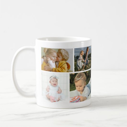 Daddy wir Liebe Sie FotoCollage Kaffeetasse (Links)