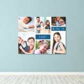 Daddy wir Liebe Sie FotoCollage Leinwanddruck (Insitu (Holzboden))