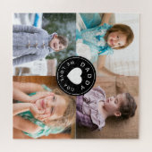 Daddy wir Liebe Sie FotoCollage Puzzle (Horizontal)