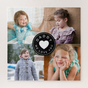 Daddy wir Liebe Sie FotoCollage Puzzle