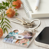 Daddy wir Liebe Sie Kinder FotoCollage Schlüsselanhänger (Vorderseite rechts)