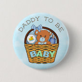 Daddy wird Baby Shower Button (Vorderseite)