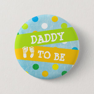 Daddy wird Baby Shower Button