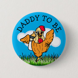 Daddy wird Baby Shower Farm Animal in den Sinn Button