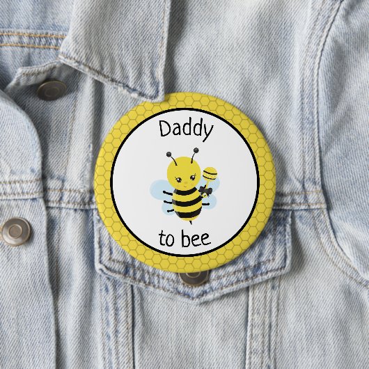 Daddy wird Babydusche und erwartet Button (Beispiel)
